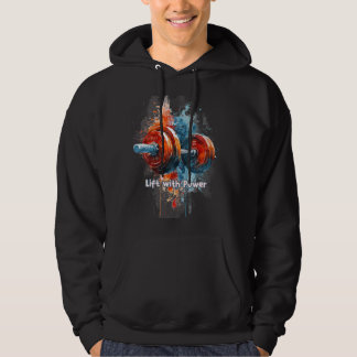 Farbige Grafik & Text Hoodie