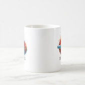 Farbige Grafik & Text Kaffeetasse (Mittel)