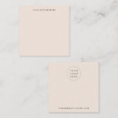 Farbige Grafikkarte Quadratische Visitenkarte (Vorne/Hinten)