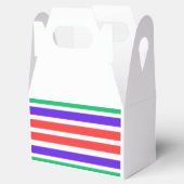 Farbige Grafiklinien Geschenkschachtel (Geöffnet)