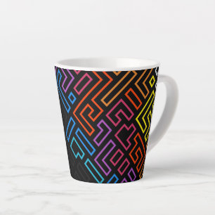 Farbige grafische Tasse