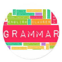 Farbige Grammatikwörter