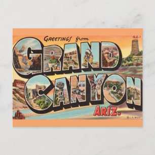 Farbige Grand Canyon Postkarte