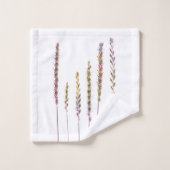 Farbige Gras Badhandtuch Set (Waschlappen)