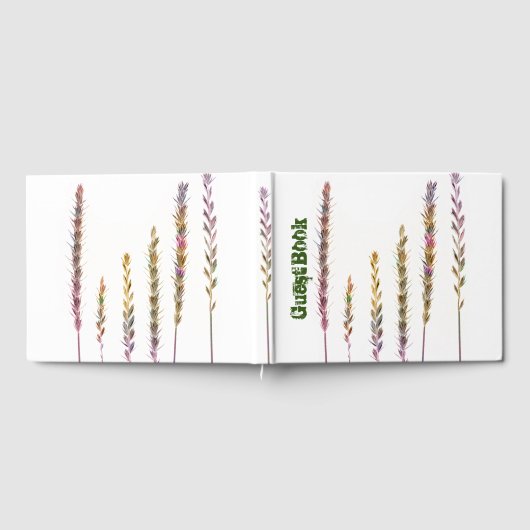 Farbige Gras Gästebuch (Voll)
