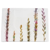 Farbige Gras Große Geschenktüte (Vorderseite)