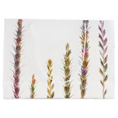 Farbige Gras Große Geschenktüte (Rückseite)