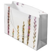 Farbige Gras Große Geschenktüte (Rückseite Schrägansicht)