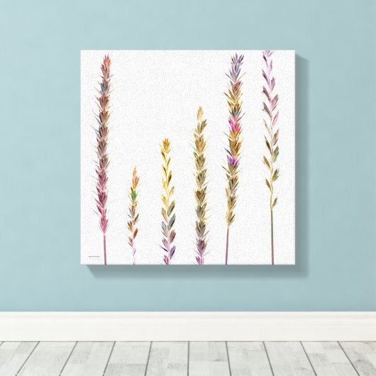 Farbige Gras Leinwanddruck (Insitu (Holzboden))