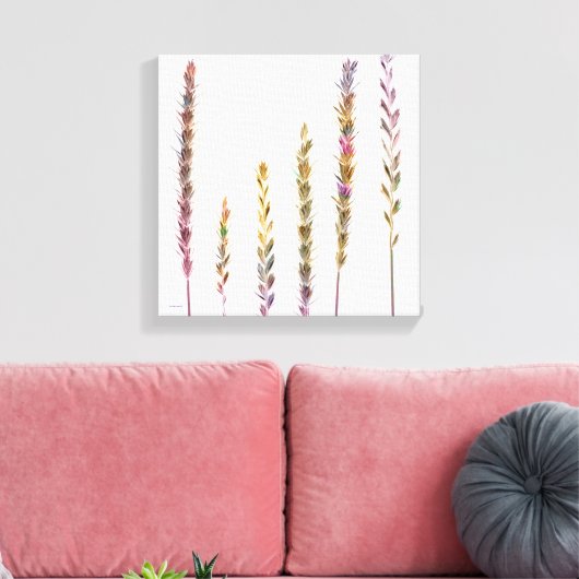 Farbige Gras Leinwanddruck (Insitu (Wohnzimmer))