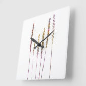 Farbige Gras Quadratische Wanduhr (Winkel)