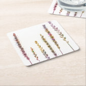 Farbige Gras Rechteckiger Pappuntersetzer (angewinkelt)