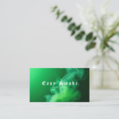 Farbige Green Smoke Vape Shop Visitenkarte (Stehend Vorderseite)