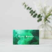 Farbige Green Smoke Vape Shop Visitenkarte (Stehend Vorderseite)