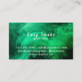 Farbige Green Smoke Vape Shop Visitenkarte (Rückseite)