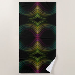 Farbige Groovy-Psychedelische Muster-Abstrakte Kun Strandtuch