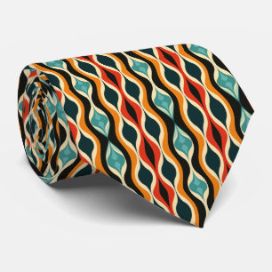 Farbige Groovy Retro-Schlips Krawatte