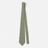 Farbige Groovy Retro-Schlips Krawatte (Vorderseite)