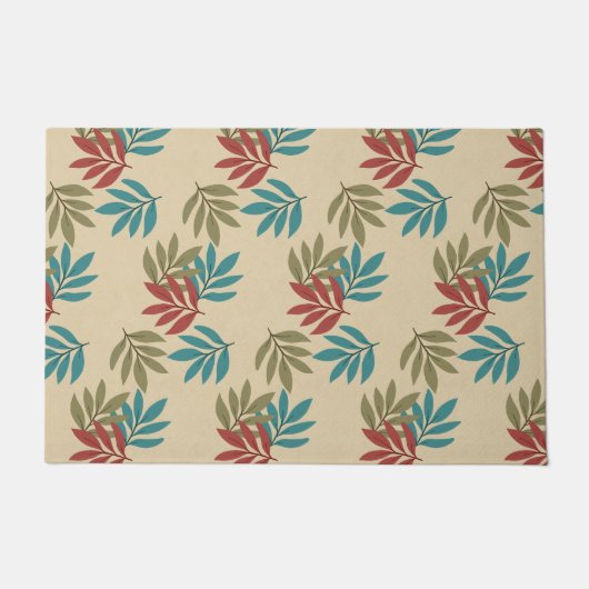 Farbige, grüne, Aquamarine, rote Packungsbeilagen Fußmatte (Vorderseite)