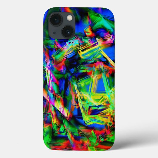 Farbige grüne Farbquadrate, falscher Pinselstrich Case-Mate iPhone Hülle (Rückseite)