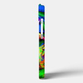 Farbige grüne Farbquadrate, falscher Pinselstrich Case-Mate iPhone Hülle (Rückseite / Links)