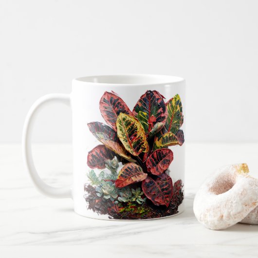 " Farbige Grüne Flüstern" Kaffeetasse (Mit Donut)