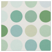 Farbige grüne Polka-Punkte-Muster Monogramm Stoff (Nahaufnahme)
