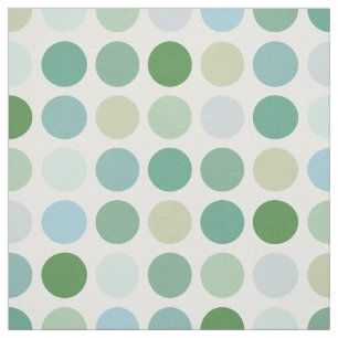 Farbige grüne Polka-Punkte-Muster Monogramm Stoff