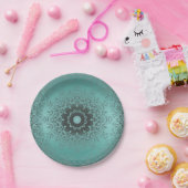 Farbige grüne Seide arabische Dekoration m Pappteller (Party)