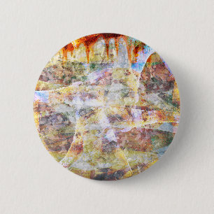 Farbige Grunge-Graffiti Button