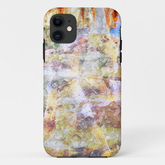 Farbige Grunge Graffiti Case-Mate iPhone Hülle (Rückseite)