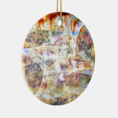 Farbige Grunge Graffiti Keramik Ornament (Rechts)
