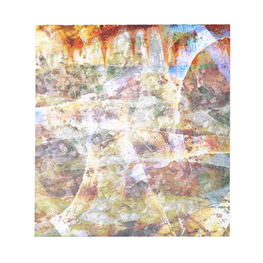 Farbige Grunge Graffiti Notizblock (Vorderseite)