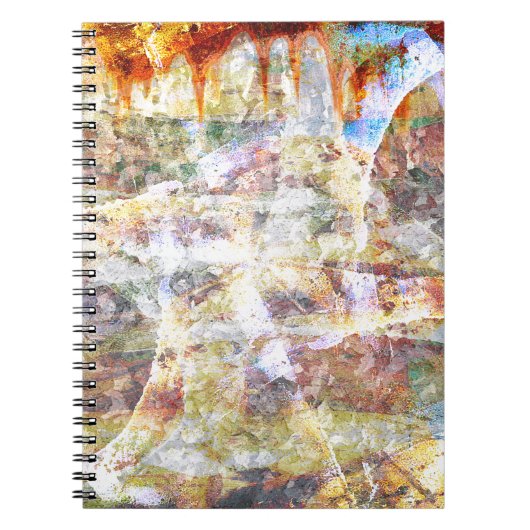 Farbige Grunge Graffiti Notizblock (Vorderseite)