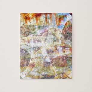 Farbige Grunge-Graffiti Puzzle