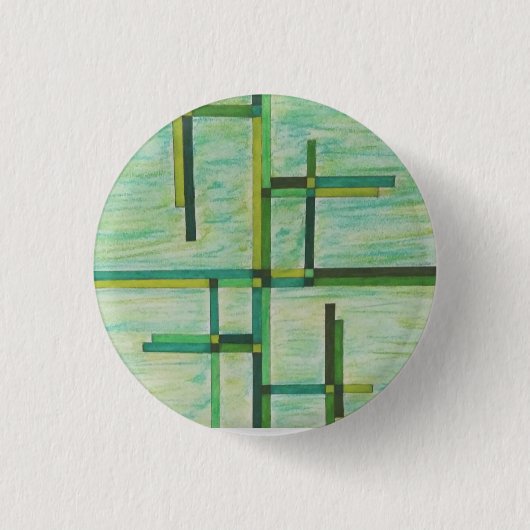 Farbige Grüntöne Button (Vorderseite)