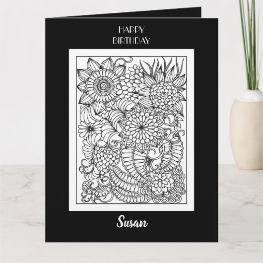 Farbige Grußkarte für Geburtstagsspass Karte (Vorderseite)