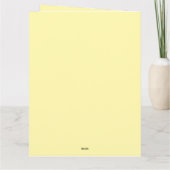 Farbige Grußkarte Karte (Rückseite)