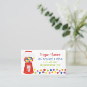 Farbige Gumballs Geschäfts- oder Kontaktkarten Visitenkarte (Stehend Vorderseite)