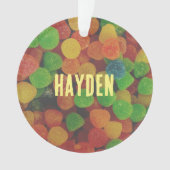 Farbige Gummibärchen Personalisiert Ornament (Vorderseite)