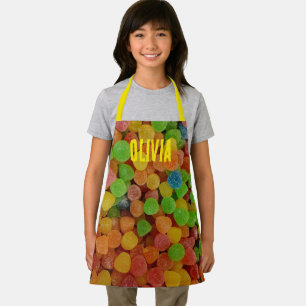 Farbige Gummibonbons Süßigkeit Personalized Schürze