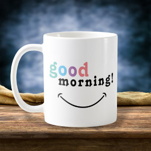 Farbige gute Morgentypografie Tasse