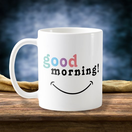 Farbige gute Morgentypografie Tasse