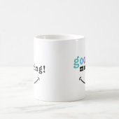 Farbige gute Morgentypografie Tasse (Mittel)