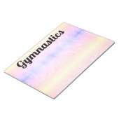 Farbige GYMNASTICS Notepad Notizblock (angewinkelt)