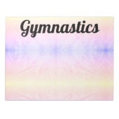 Farbige GYMNASTICS Notepad Notizblock (Vorderseite)