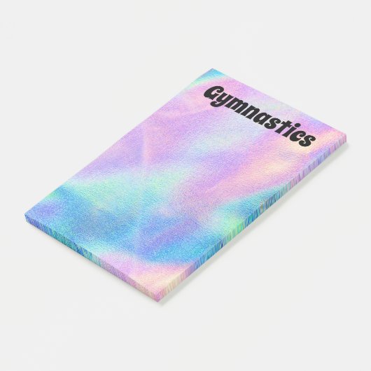 Farbige Gymnastik 4" x 6" Post-It-Notes Post-it Klebezettel (angewinkelt)