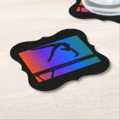 Farbige Gymnastik Papier Untersetzer (angewinkelt)