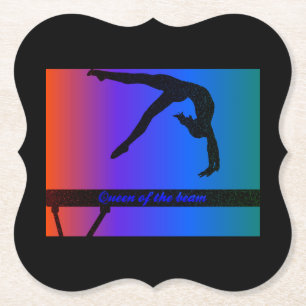 Farbige Gymnastik Papier Untersetzer