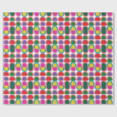 Farbige Halbkreis-Geometrie Geschenkpapier (Flach)